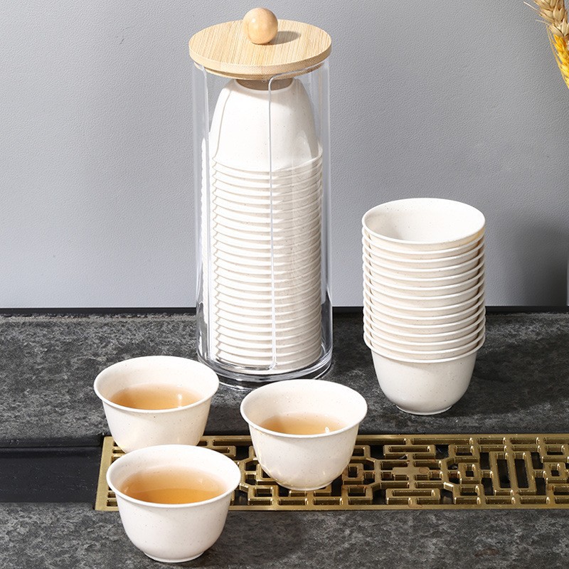 Taza de Té Desechable de Cáscara de Arroz Biodegradable para Hogar image 3