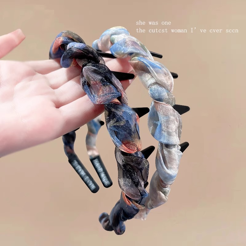 Hair Band Women's 2025 New Daily Wear High-end Foreign-style Fashion All-match Face Wash Non-slip Super-looking Headband