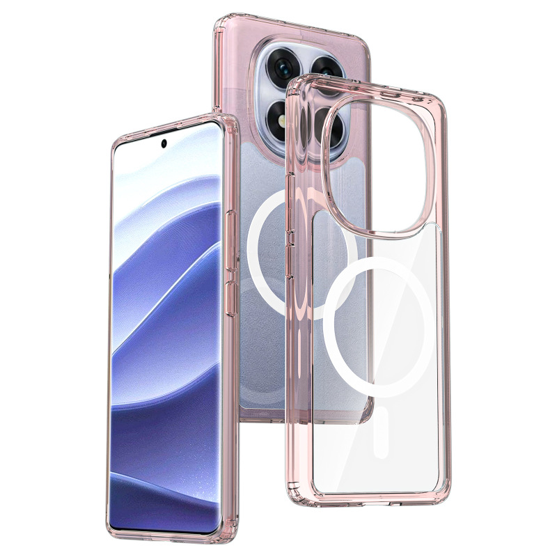 Redmi Note14 磁気携帯電話ケースに適した厚みのあるアクリルスペースクリスタル 13pro14c 透明保護カバー|undefined