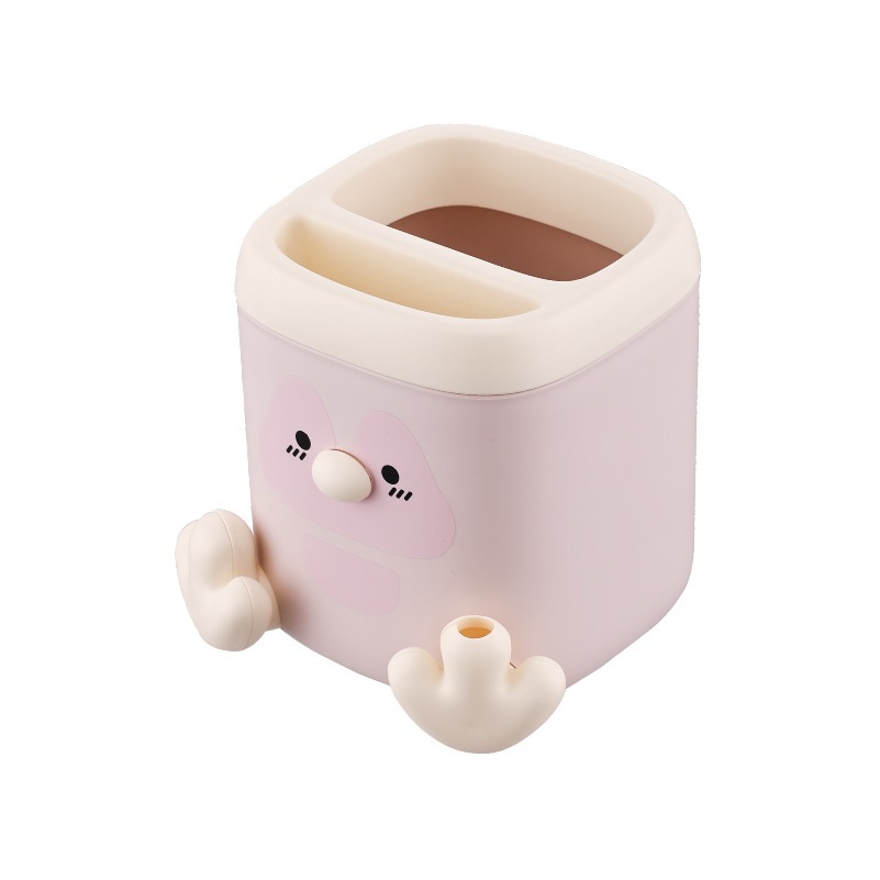 크리에이티브 [펭귄] 펜홀더 [연필깎이 포함] 핑크