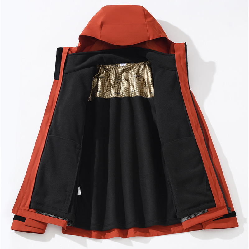 Ropa de asalto masculina 3 - en - 1 revestimiento desmontable nuevo otoño y invierno al aire libre impermeable abrigo a prueba de viento para mujeres protector de cuello magia