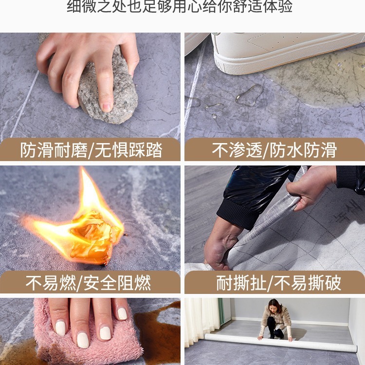 3メートル幅の床革家庭用セメント床全体に防水滑り止めを敷いて耐摩耗性PVCプラスチックマットを厚くする|undefined