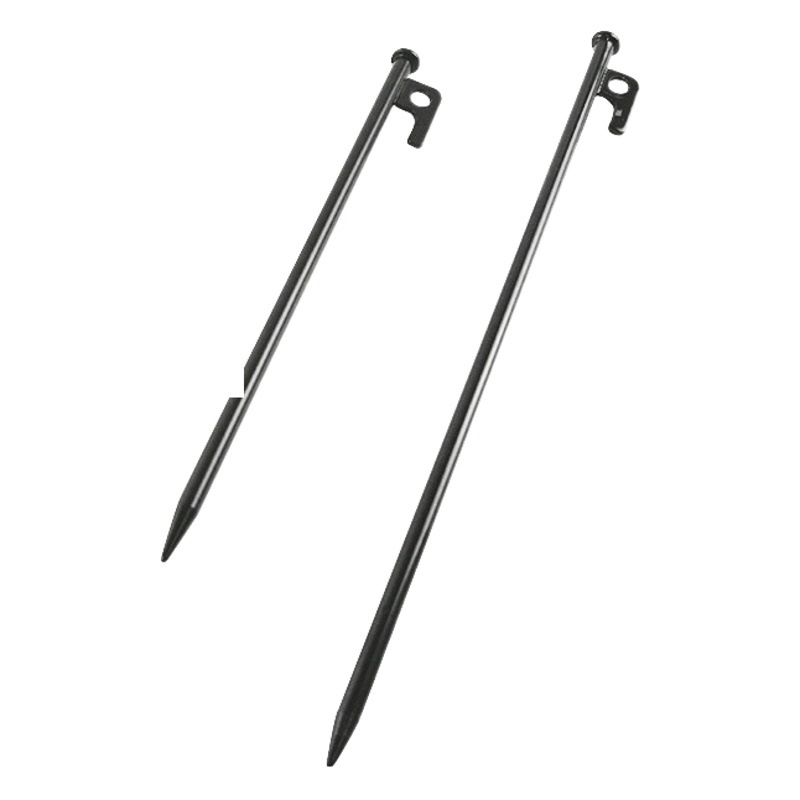 Negrita alargada acampar al aire libre clavo de tierra tienda de campaña carpa de acero tierra clavo playa campamento tierra uñas 30cm