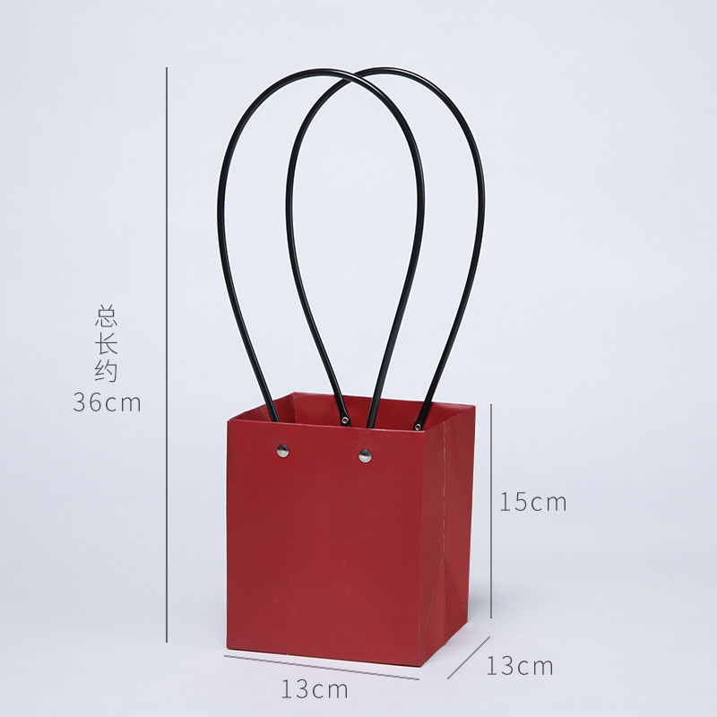 Bolsa de PVC transparente para arreglos florales del Día de la Diosa, bolsa impermeable para ramo de flores, caja de flores portátil, bolsa de embalaje para flores