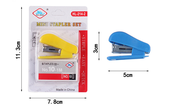 Students' Office Stationery Supplies Mini Stapler Kit No. 10 Order Nail display picture 2