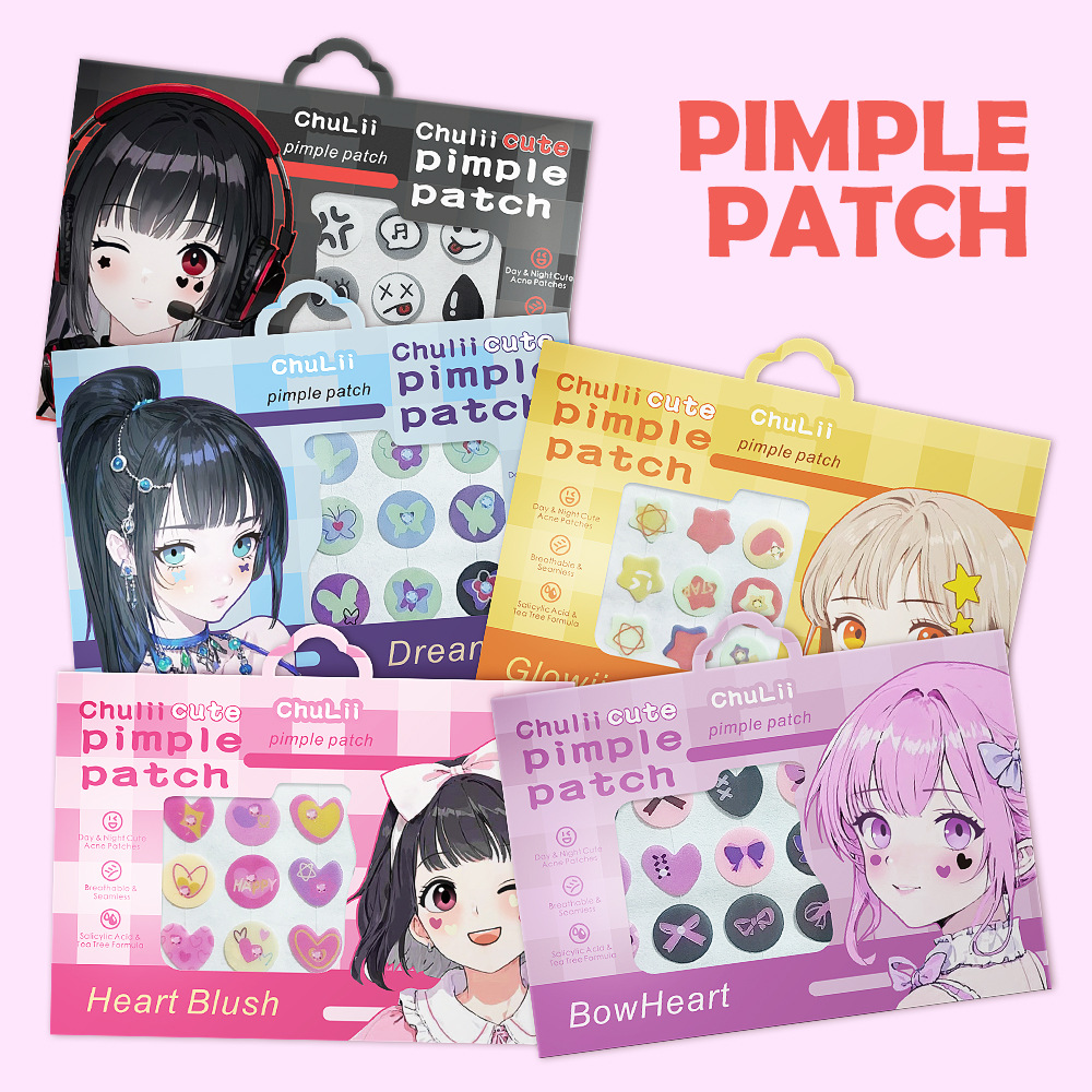 In-Stock Colorful Envelope Box-Packed Acne Patches Pe 5-Piece Pack Pimple Patch Manufacturer Wholesale Southeast Asia