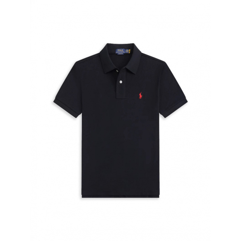 Classic Summer Export Paul Polo Shirt Men's Short-Sleeved T-Shirt Lapel Pony Logo 3D Printing Cross-Border Casual