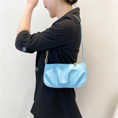 Women's Multicolor Underarm Bag  Spring New Trendy Fork Bag Single Shoulder Handbag Shoulder Bag