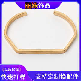 欧美跨境新款热卖饰品 光面不规则开口金属手镯 简约流行个性时尚