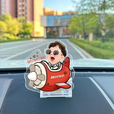 Car ornaments Shake head ornaments solar - vehicle-mounted-solar-battery-dual-use-model-single-person-shaking-head-752-model
