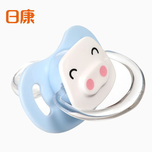 Cartoon pacifier baby silicone pacifier super soft sleeping type newborn pacifier with box