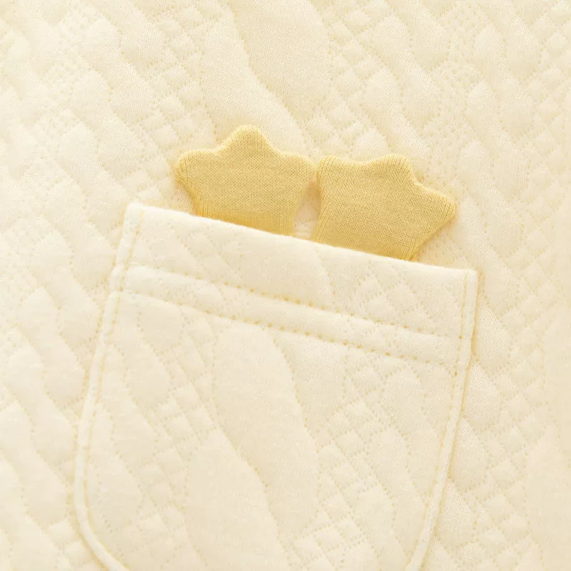 Children's keep warm cotton autumn pijama for new born, quilted bodysuit