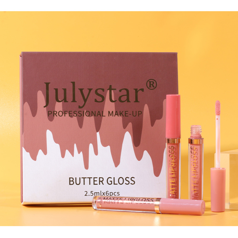 Ensemble de maquillage carina hydratant longue durée qui ne se décolore pas, visage miroir brillant à l'eau et ensemble de rouge à lèvres moue_voghion.com