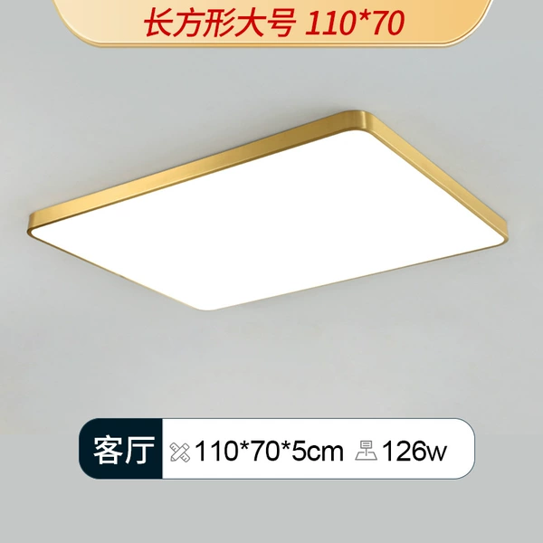 [Regular Style] 110*70cm Rectangle-126W-Golden Iron Style