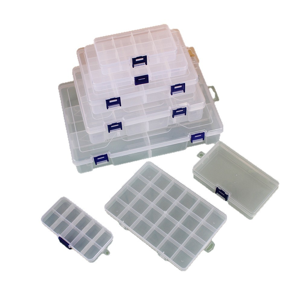 Caja de almacenamiento de cuentas para pulseras, caja de plástico PP transparente con compartimentos y tapa, herramienta organizadora de joyas, caja de accesorios image 5