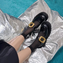 现货厚底玛丽珍小皮鞋女2025四季新款百搭浅口搭扣复古单鞋女批发