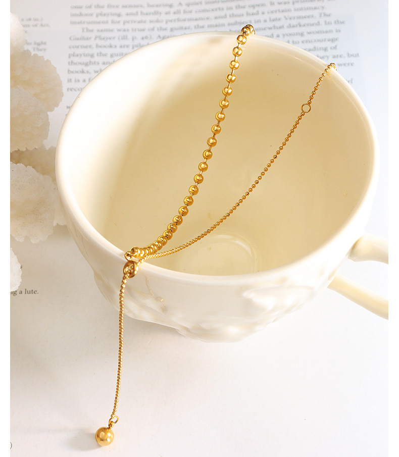 Ethnic Style Geometric Tassel Titanium Steel Plating Necklace_colorza_4