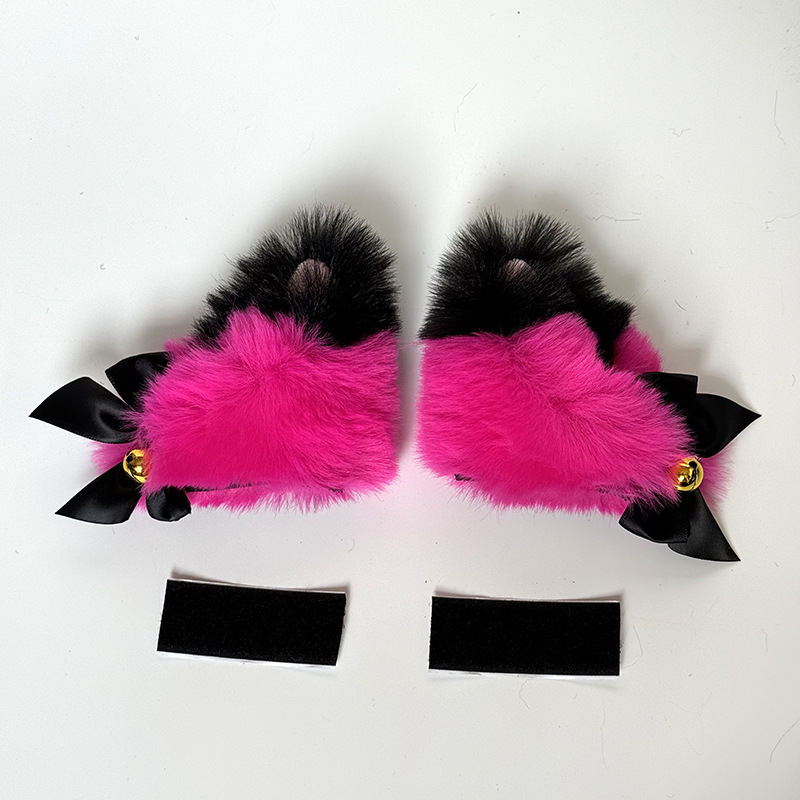Decoration Cat Ear: Universal Auto Parts and Accessories - gradient-with-bell-1-pair-black-rose