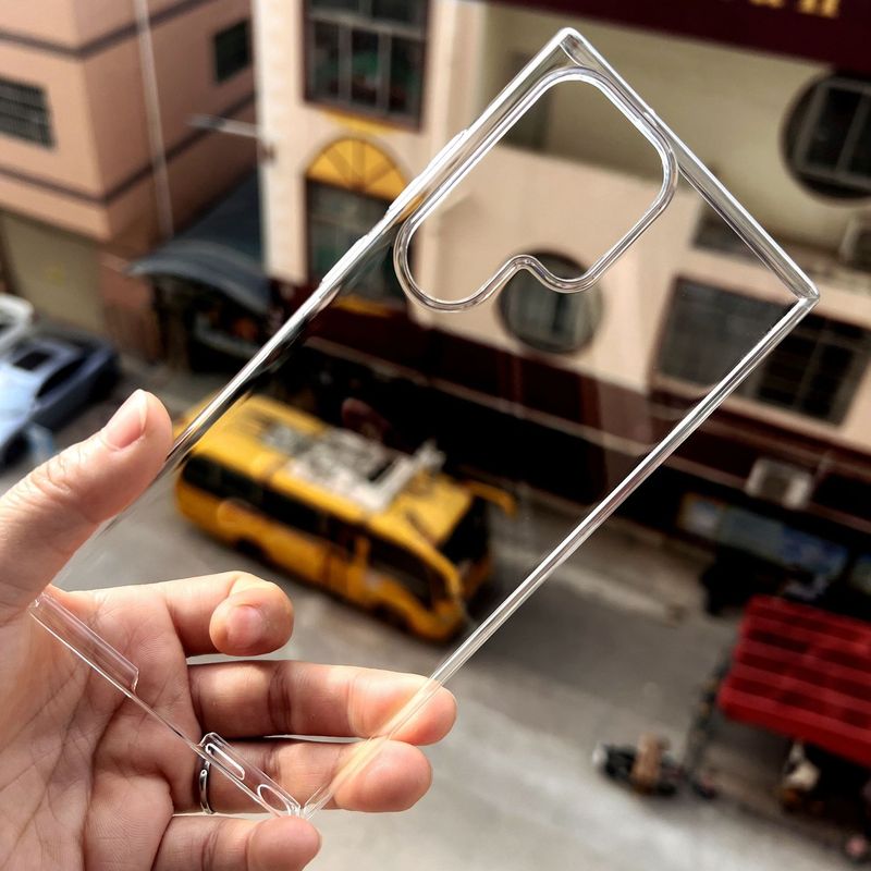 Applicable to Samsung NOTE20U mobile phone shell transparent S24PC hard shell S23 all-inclusive ultra-thin drop-resistant protection without yellow