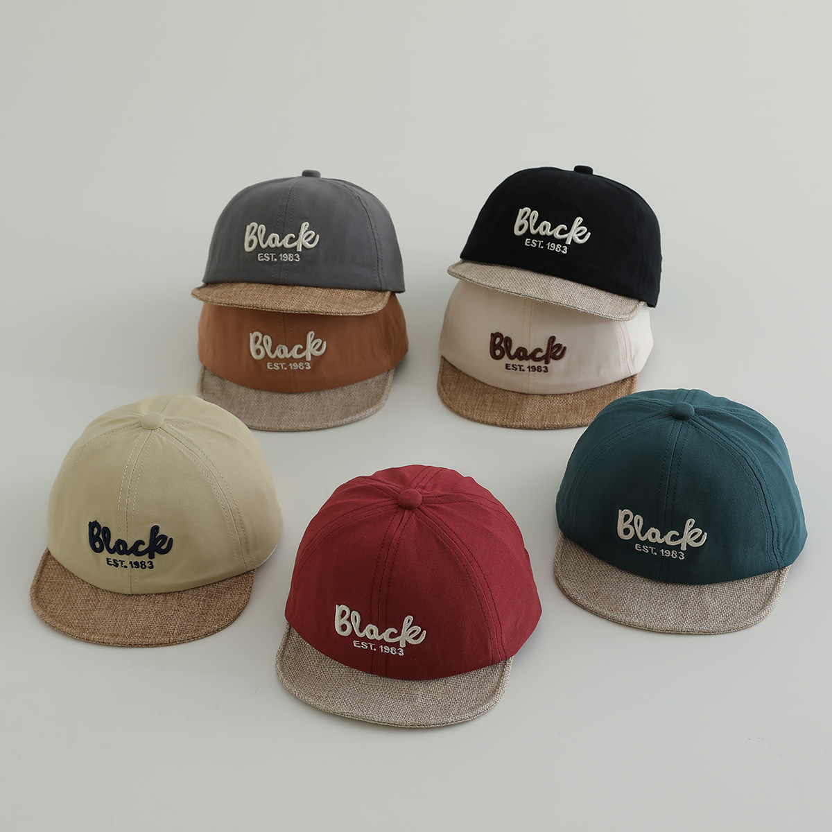 Sombrero de hip-hop para niños primavera y otoño sombrero de sombrero solar para niñas niños de baile callejero moda sombrero de bebé verano