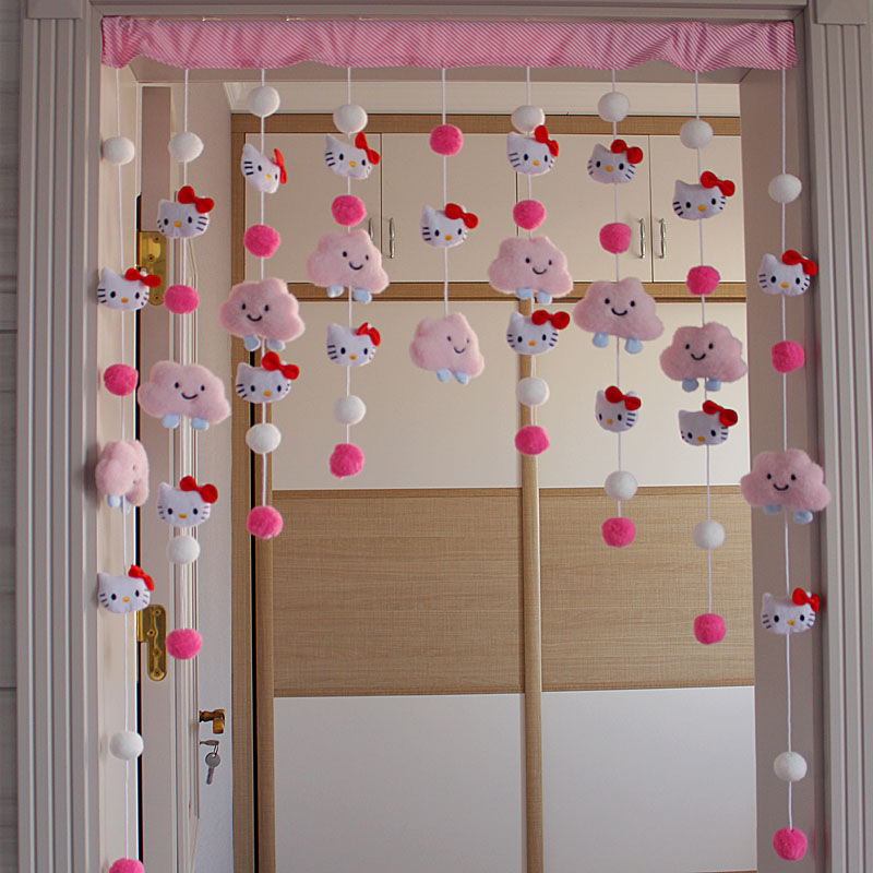 Door Curtain, Living Room Partition Curtain, Door Decoration, Classroom Home Cartoon Curtain, Girly Heart Door Curtain, Internet Celebrity Style