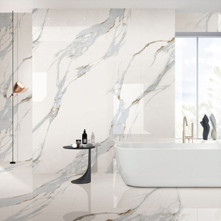 Mother and child wall ground TV background wall bathroom countertop lobby villa Italian fish maw gold marble rock plate