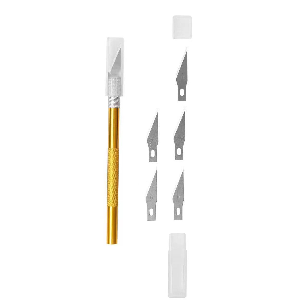 Juego de cuchillo de bolígrafo de grabado de corte de papel especial, cuchillo de aluminio, juego de herramientas de metal, cuchillo de corte manual pequeño para estudiantes