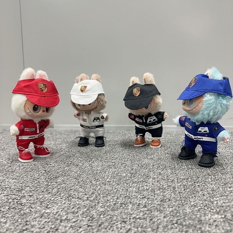 Iabubu娃衣17cm啦布布赛车服一二三代搪胶公仔挂件换装机车衣服|undefined