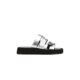 [sheii Su Yinyin] Winding Belt Slippers ~ Square Head Thick Bottom Beach Vacation Leisure Slippers Women's Sandals for Summer