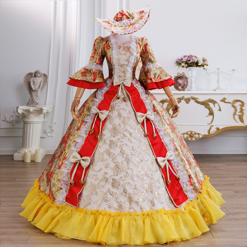 フランス宮廷服、プリンセスドラマ、キャットウォーク、年次総会パフォーマンス服、旅行写真、レディースドレス、ヨーロッパ舞踏会、年次総会コーラス|undefined