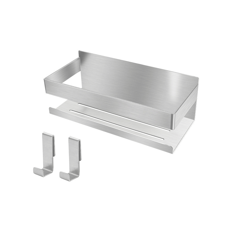 Estantes de baño multicapa, estantes colgantes de ducha, sin perforación, canastas colgantes en el baño, almacenamiento en el baño, detrás de la puerta del inodoro