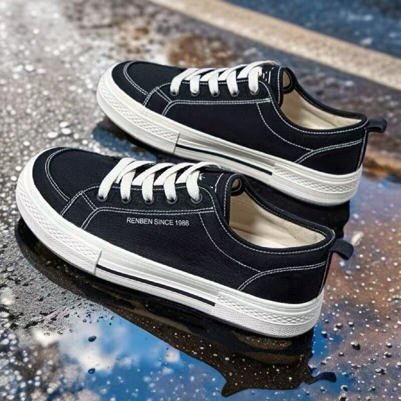 Canvas Shoes Men's New Arrival Board Shoes for Spring and Autumn 2025 Korean Style All-match Student Shoes Explosions Casual sneaker All-match