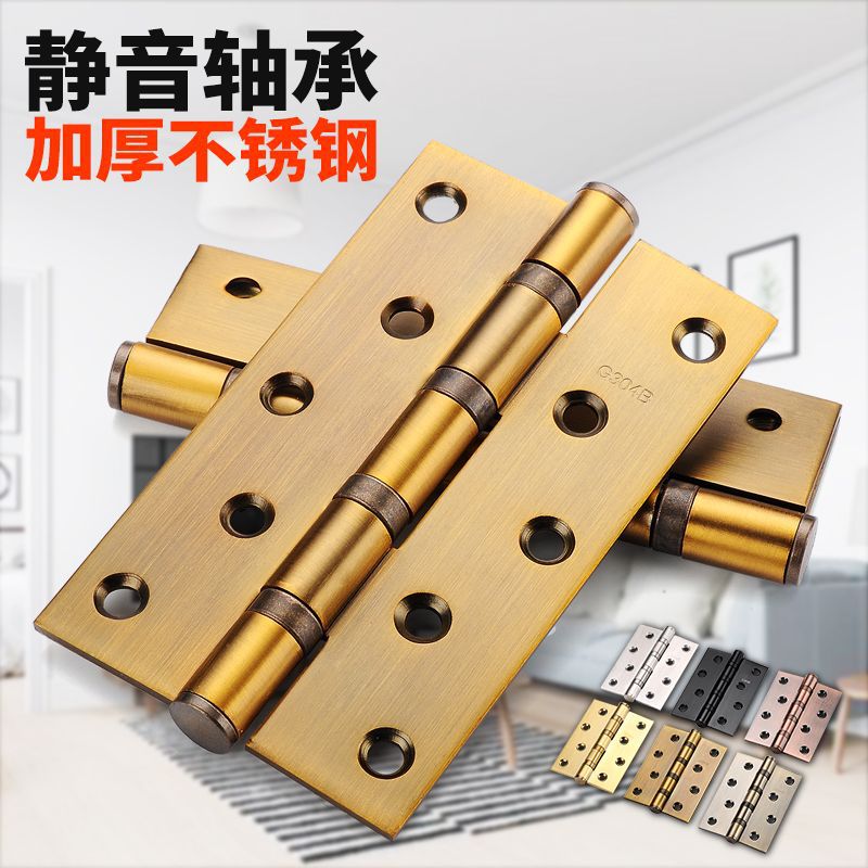 Hinge 304 Stainless steel thickening bearing Begins Door Folding Wooden doors Hinge Loose-leaf wholesale