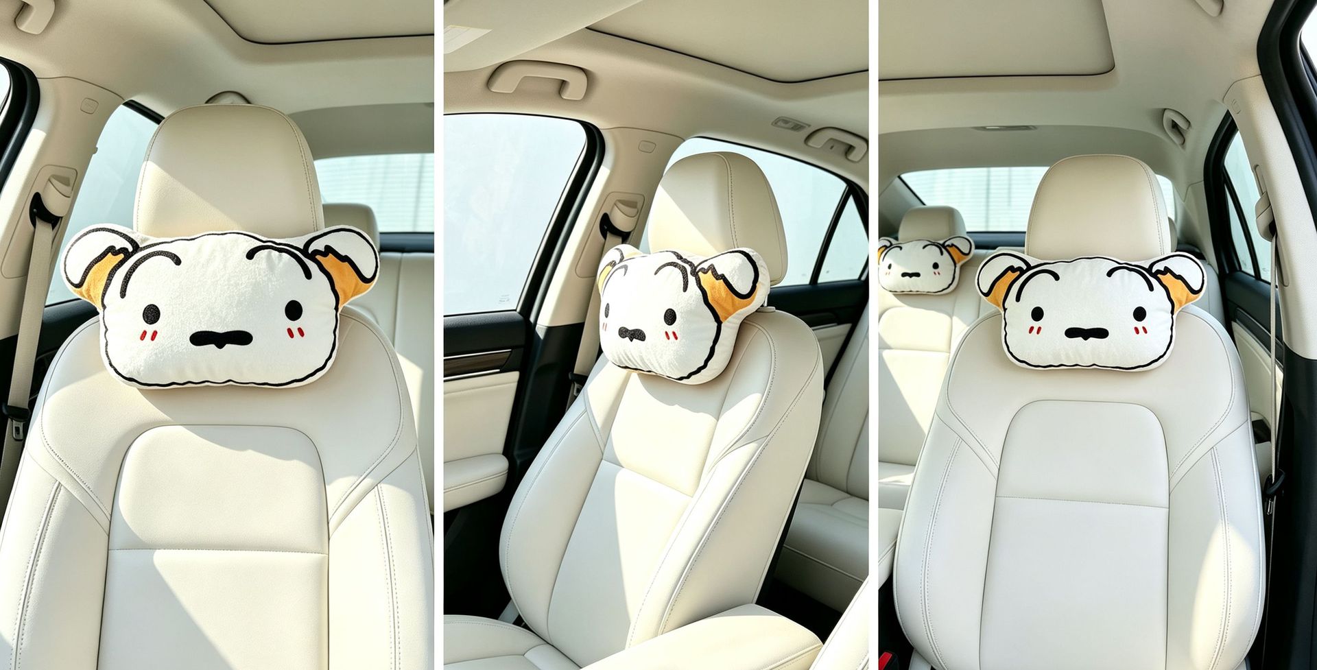 Cute Crayon Shin-chan car headrest, car neck pillow, cartoon cute headrest, car interior accessory