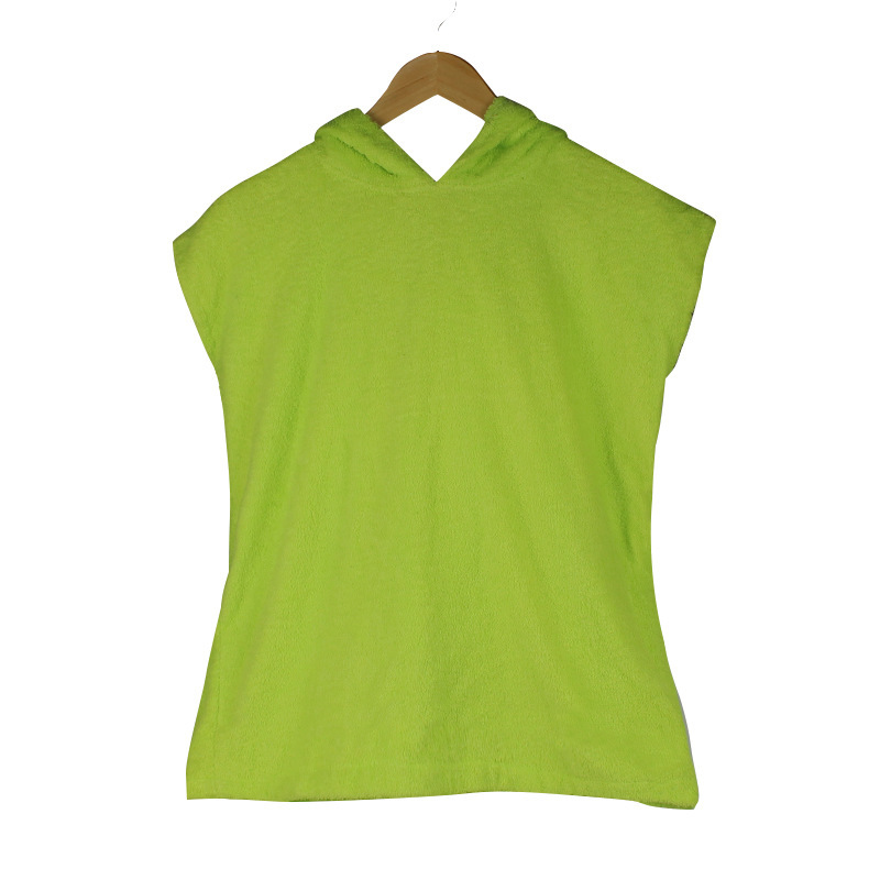 Children's Hooded Cloak Bath Towel Cartoon Cute Pure Color Nightgown Bathrobe Swimming Towel Beach Quick Drying Portable Wholesale