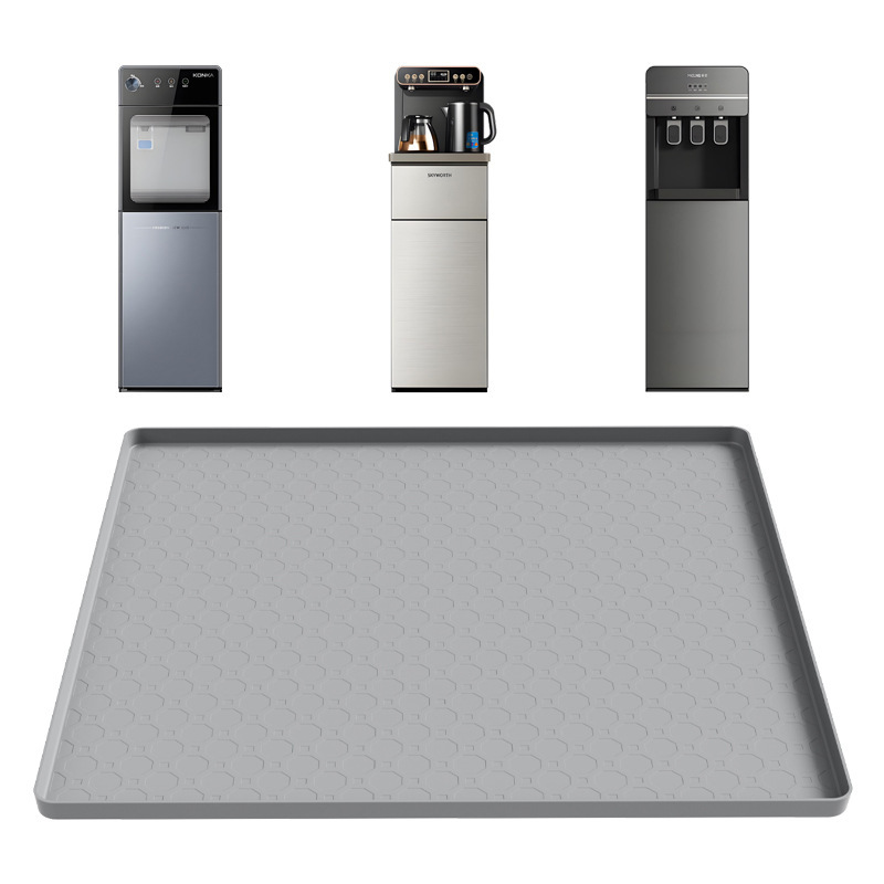 Mini Refrigerator Anti-Slip Silicone Mat, Water Dispenser Floor Mat, Anti-Stain Mat, Anti-Drip Tray, Fryer Mat, Countertop Protector