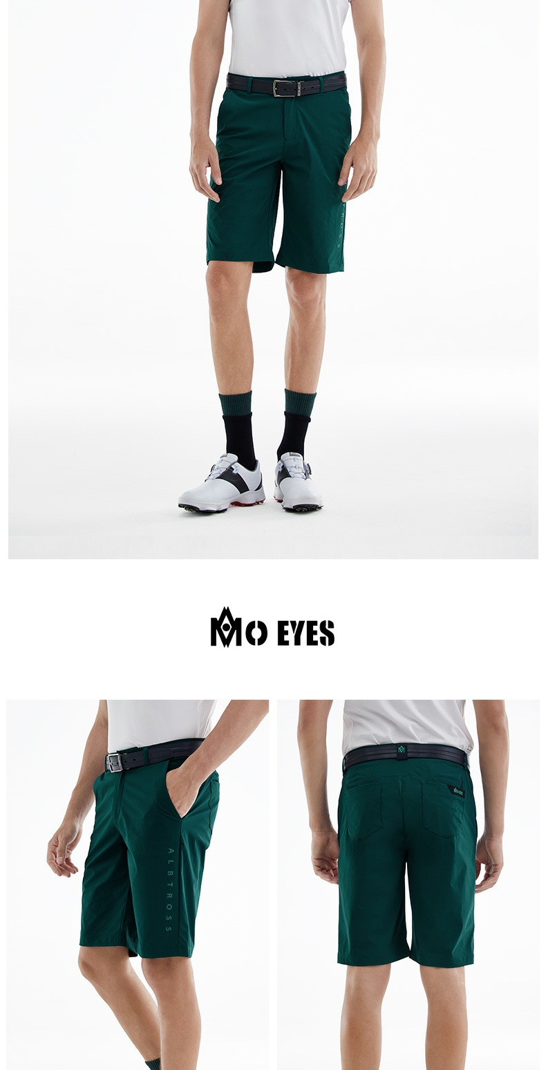 Quần short golf nam Moeyes Magic Eye co giãn thoáng khí — M23KUZ001-Quần short màu xám, M23KUZ001-Quần short màu xanh lá cây, M23KUZ001-Quần short đen chi tiết 6