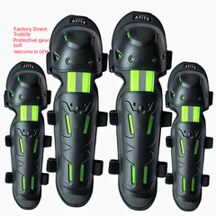 AYITE Off-road Motorcycle Riding Horse Protective Gear Rider Equipment 4-piece Set Protective Knee Elbow Leg Adjustable