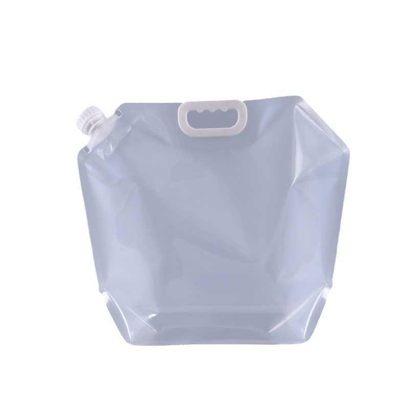 Bolsas de cerveza plegables prefabricadas, bolsas transparentes con boquilla para envasado de cerveza, bolsas de cerveza para llevar, bolsas portátiles con válvula para almacenamiento de agua