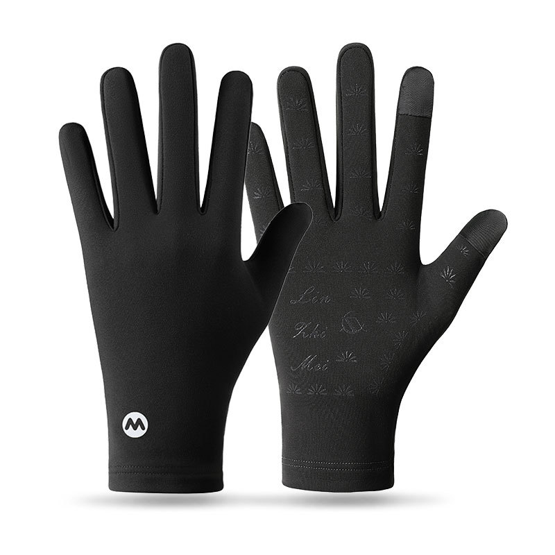 Otoño y invierno guantes de conducción calientes para hombres y mujeres a prueba de viento, frío y antideslizante pantalla táctil para correr al aire libre y montar guantes de vello