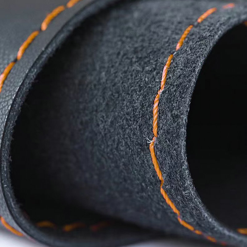 Universal three-spoke steering wheel cover for new energy vehicles, available in 11 colors, thin leather handlebar cover, hand-stitched genuine leather handlebar cover