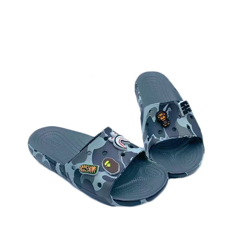 Croos moda camuflaje slippery holes beep holes parejas anti-deslizante sandy sandy casual zapatillas de playa un pedazo image 12
