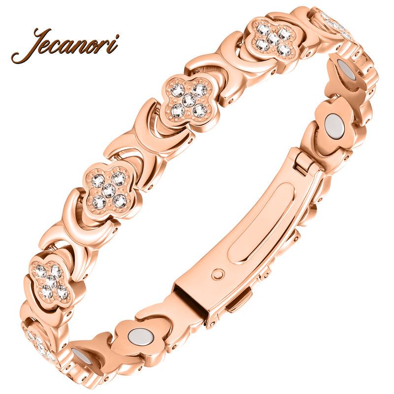 Rose Gold Magnetic Copper Bracelet for Women, Fashionable and Simple Accessory, Titanium Steel Bracelet for Girls, Exquisite Cross-Border Exclusive Small Jewelry Rose Gold Magnetic Copper Bracelet for Women, Fashionable and Simple Accessory, Titanium Steel Bracelet for Girls, Exquisite Cross-Border Exclusive Small Jewelry