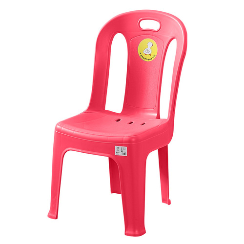Plastic children's backrest chair for adults, primary school students, kindergartens, thick plastic stool, household baby dining chair, wholesale