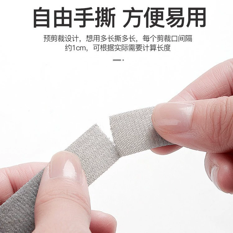 Velcro Cable Tie Roll, 5 m, Hook-and-Loop Reusable Cable Organizer, White/Grey/Black