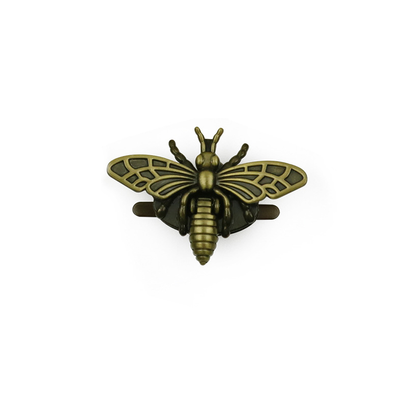 En stock metal abeja bloqueo bolso accesorios giro bloqueo fundición aleación de zinc abeja hardware bloqueo