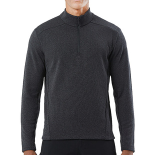 in stock Outdoor Sports Half Zipper Men's Fleece Sweater Lightweight Breathable Cationic Fleece Cold-proof Warm Clothes