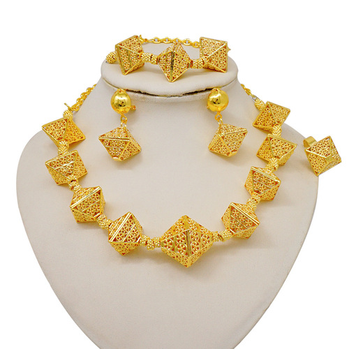 African, European, and American Women's Evening Party Set Necklace, Mid-East and Indian Best-Selling Jewelry Sets