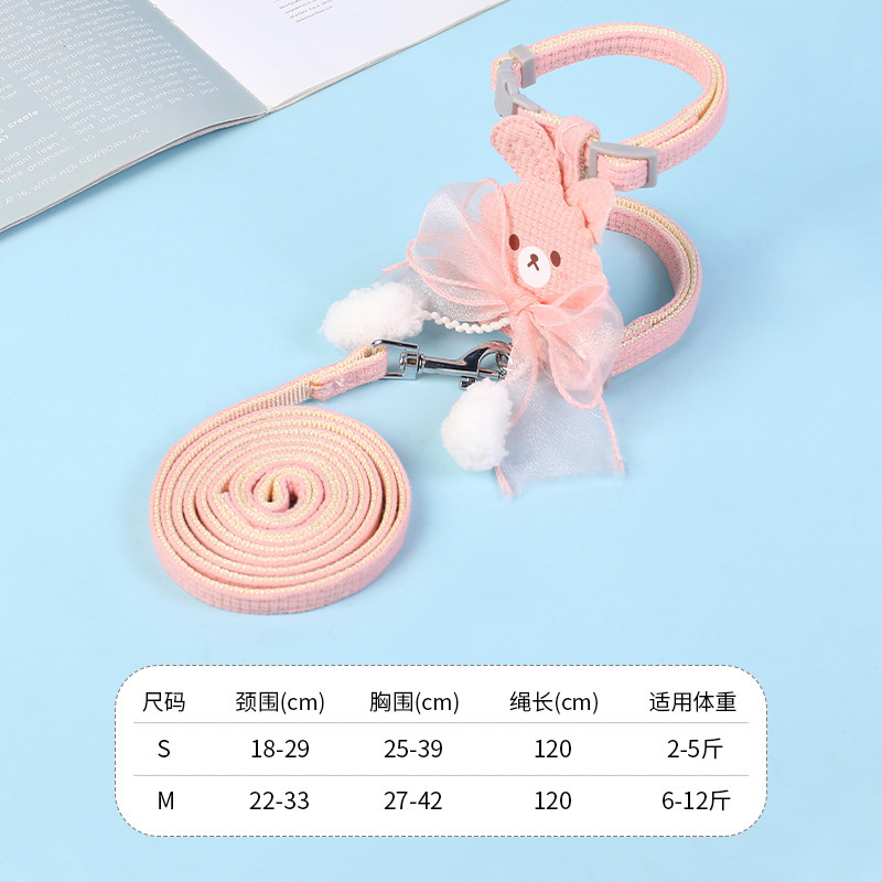 Fábrica al por mayor correa de gato en forma de I no apretado cuello gato cadena correa de gato Cinta ajustable oso cuerda de gato