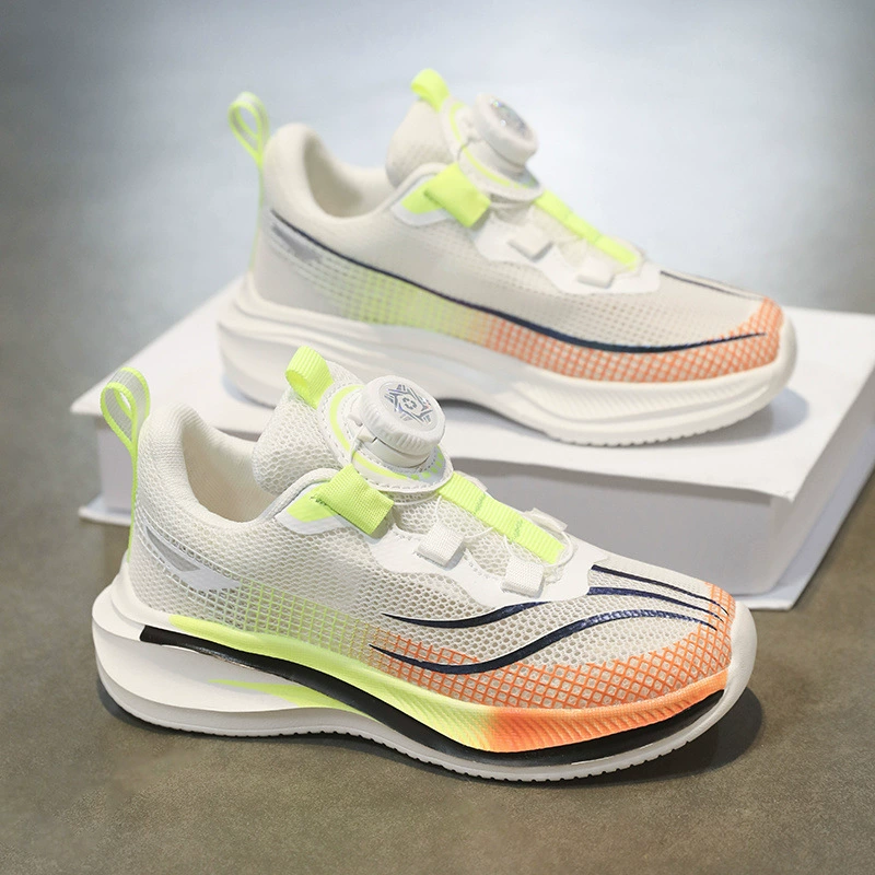 Детские белые кроссовки, обувь для мальчиков, новые летние профессиональные кроссовки 2025 года, дышащие сетчатые спортивные кроссовки для мальчиков, модные